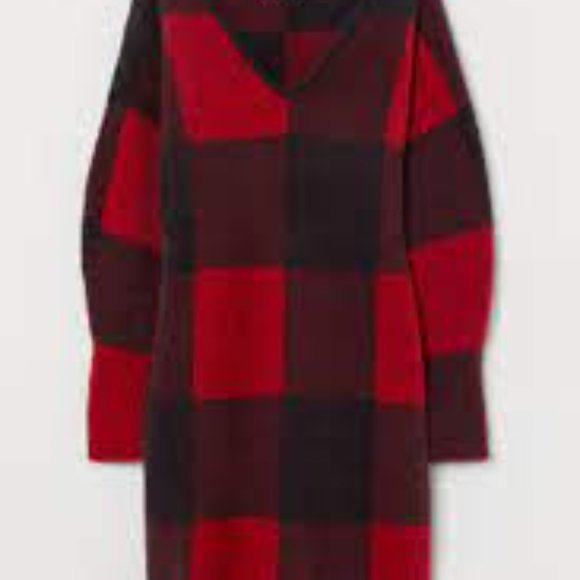 H&M Plaid Sweater Dress - Picture 3 of 6
